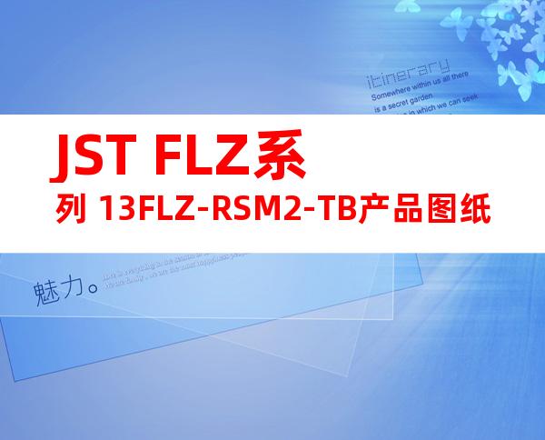 JST FLZ系列 13FLZ-RSM2-TB产品图纸